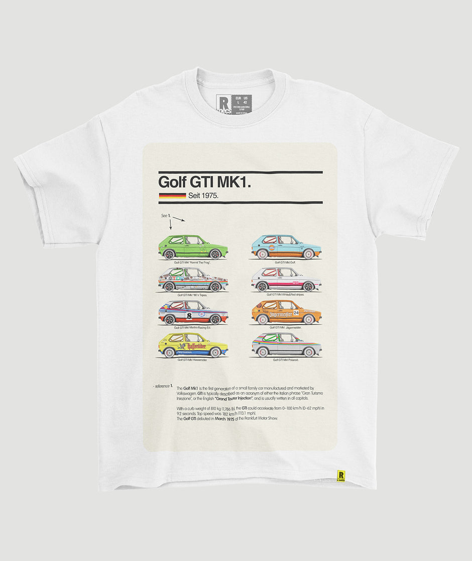 Camiseta “Golf Mk1 GTI Icons”