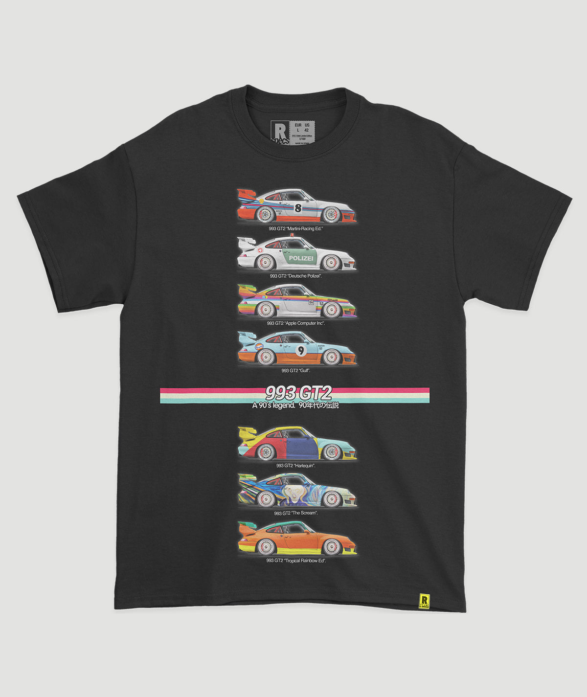 Camiseta “993 GT2 Icons-Black”