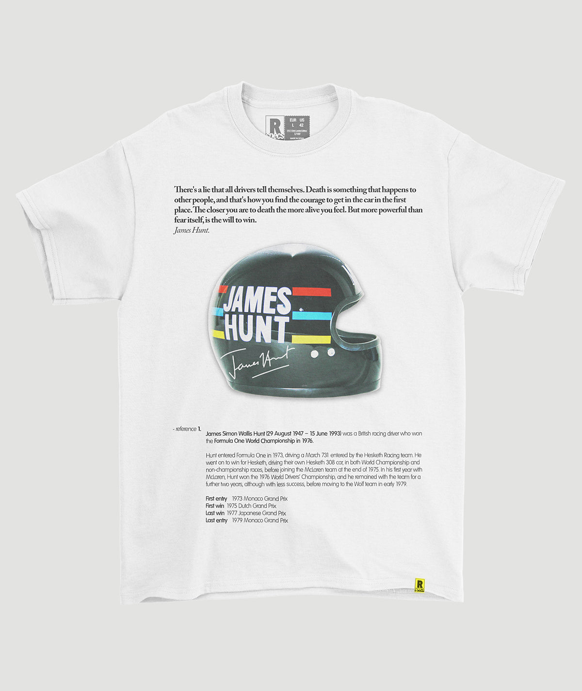 Camiseta “James Hunt Helmet”