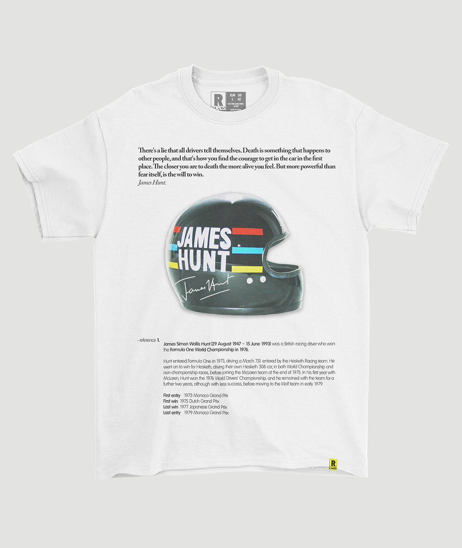 Camiseta “James Hunt Helmet”