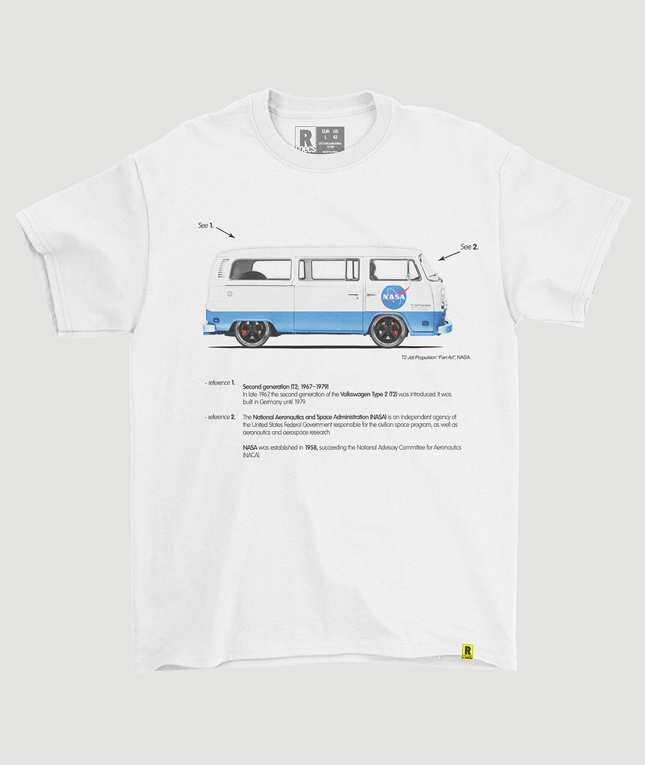 Camiseta “T2 NASA Jet Propulsion Fan Art”