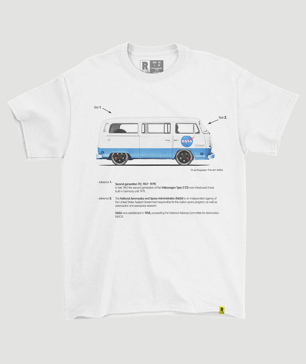 Camiseta “T2 NASA Jet Propulsion Fan Art”