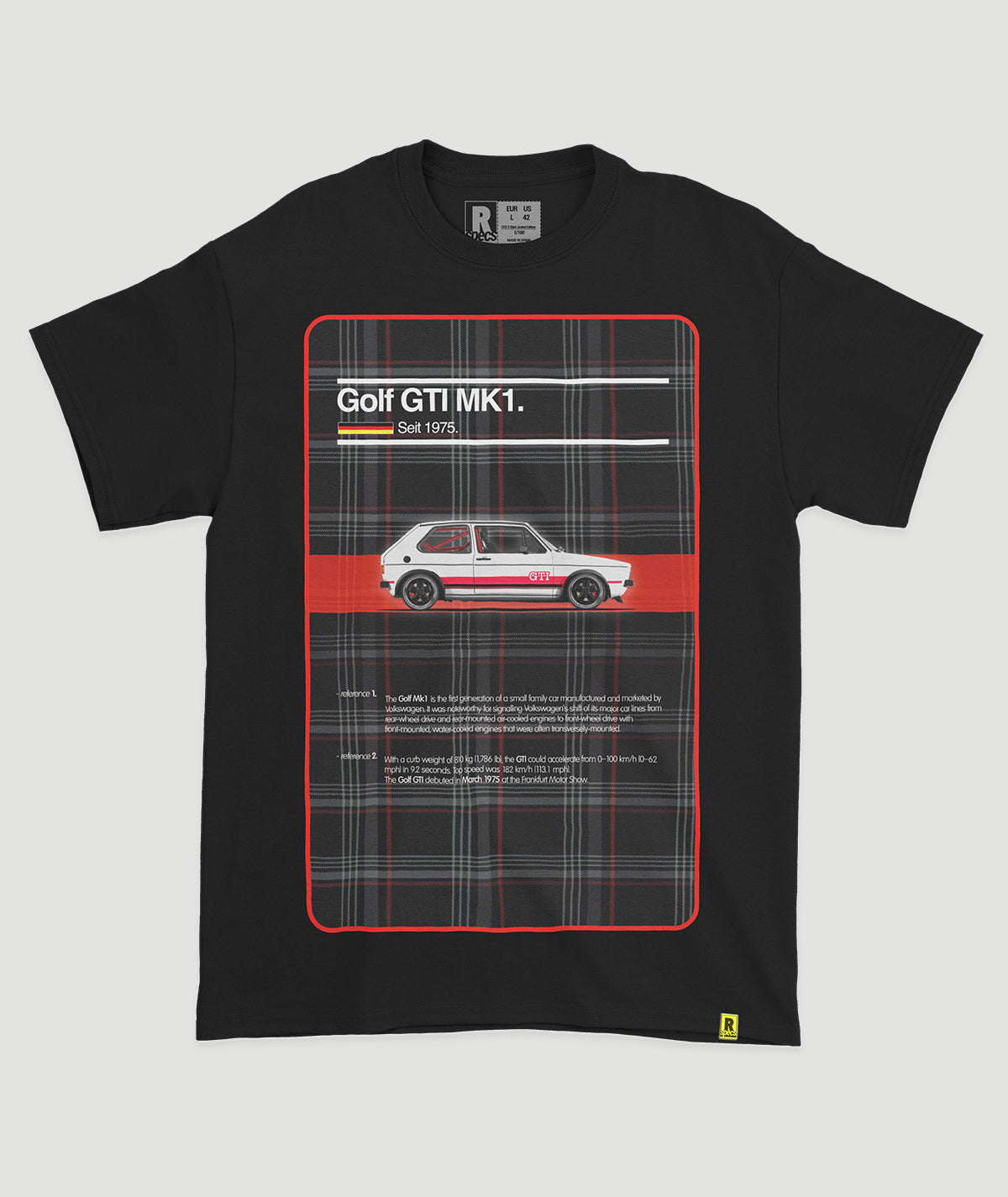 Camiseta Golf GTI MkI “Clark Plaid”
