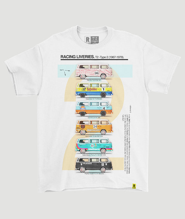Camiseta T2 “Racing Liveries”