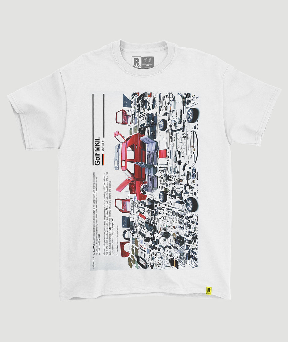 Camiseta “GOLF MKII disassembly”