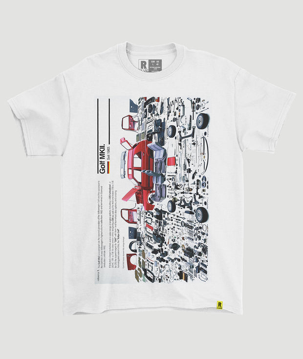 Camiseta “GOLF MKII disassembly”