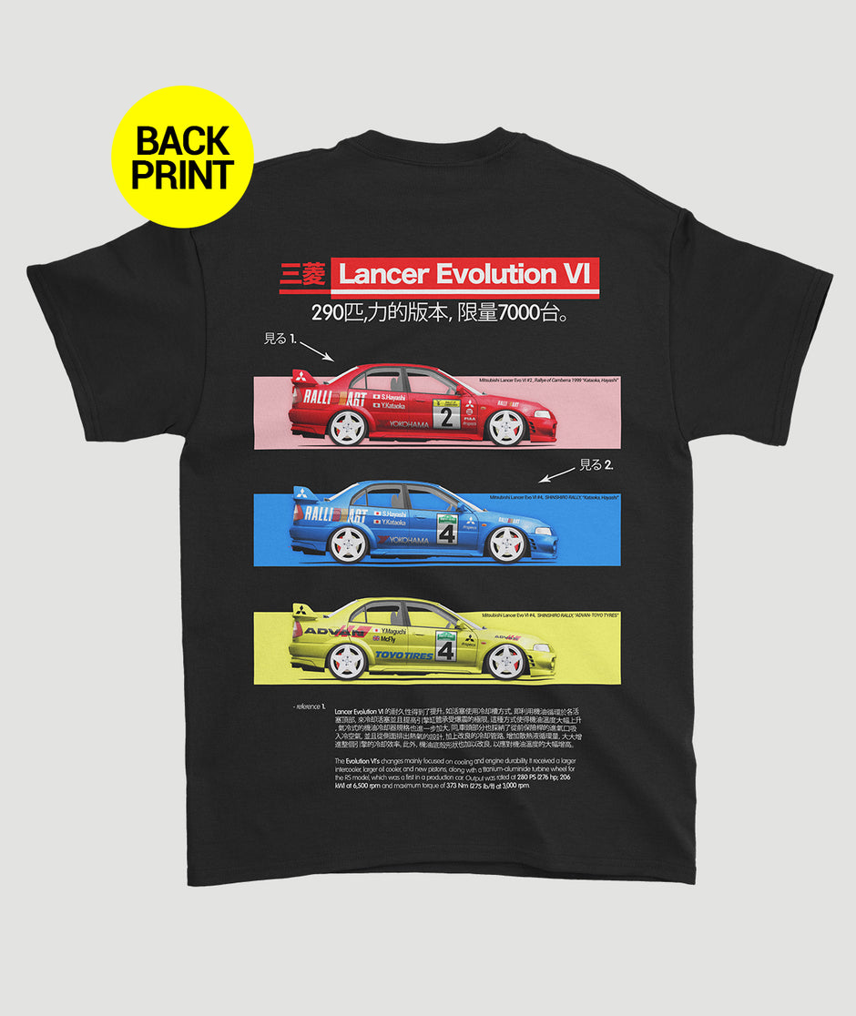 Camiseta “LANCER EVO VI Colors Ed”
