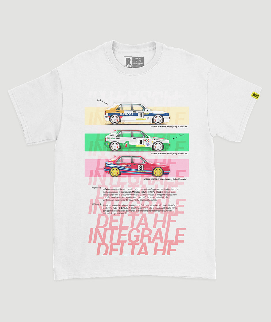 Camiseta “DELTA HF Integrale, Il trio”