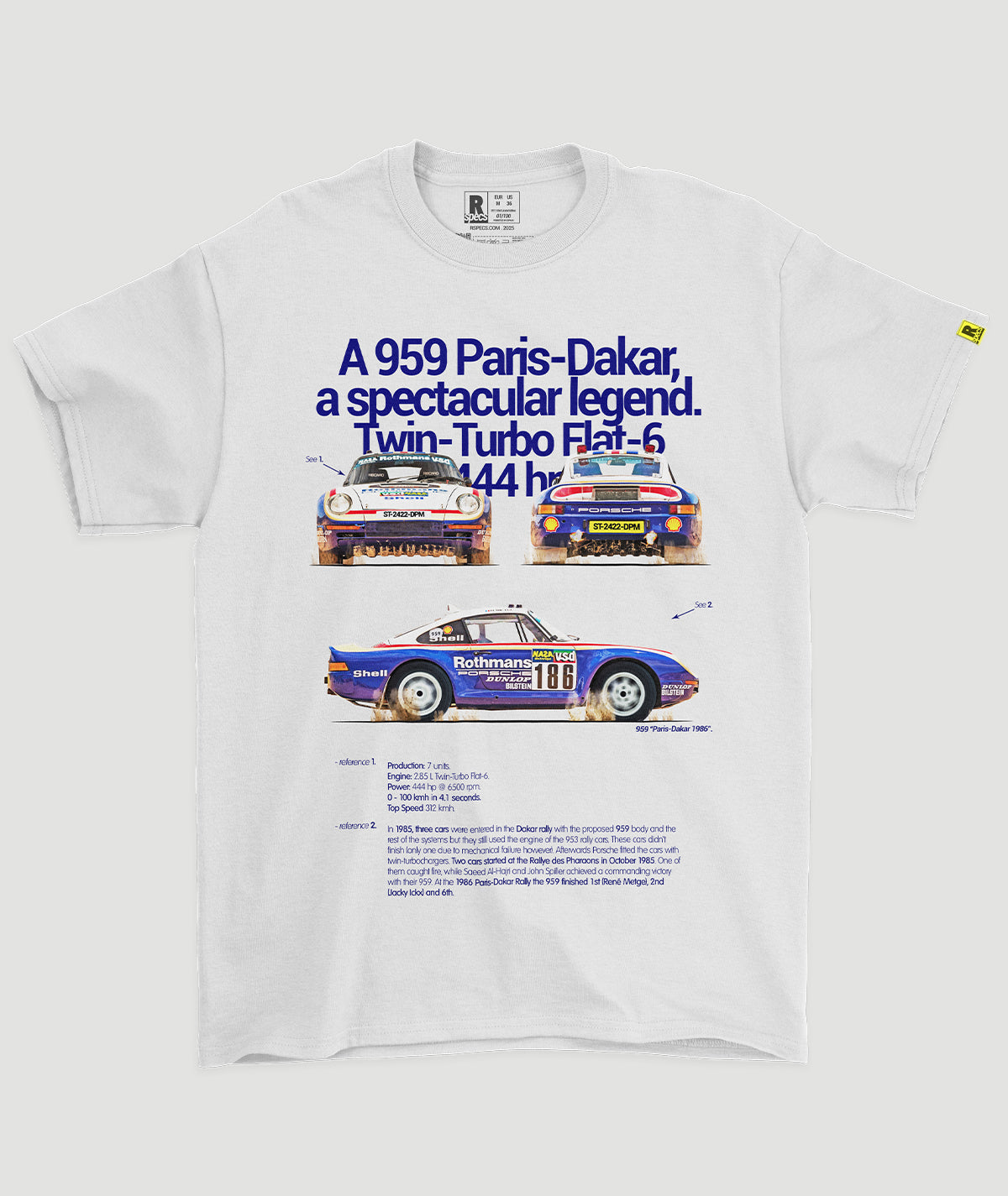 Camiseta 959 “Paris-Dakar”