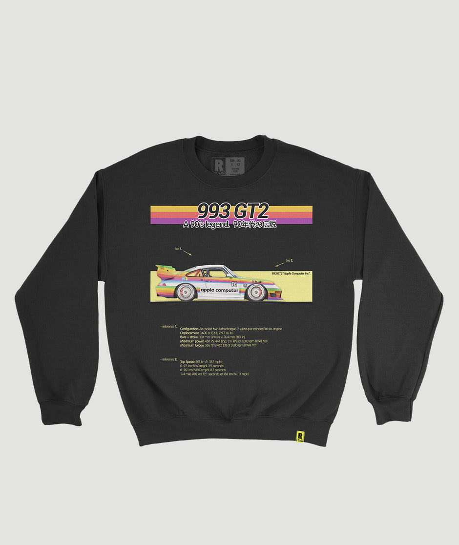 Sudadera “993 GT2 Apple Computer Inc” Black
