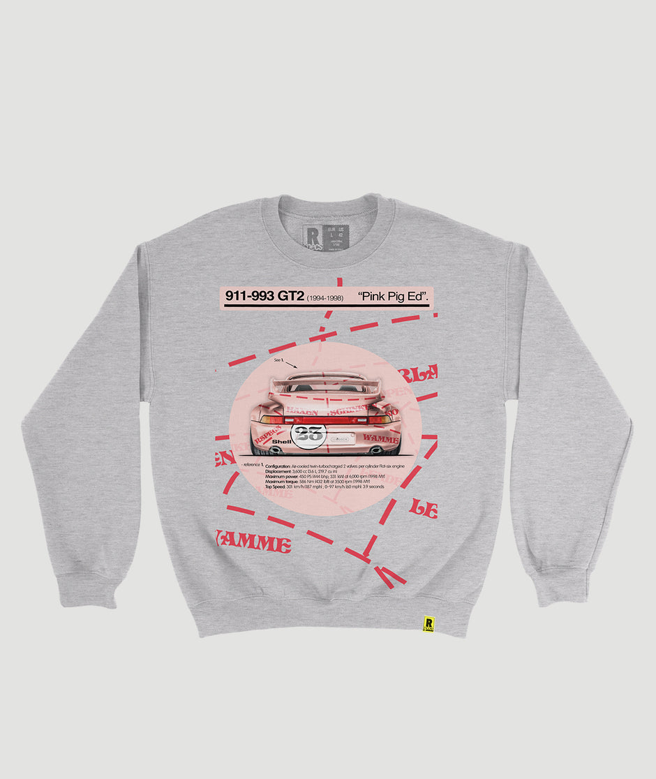 Sudadera “993 GT2 Rear Pink Pig”