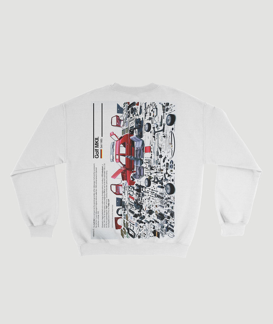 Sudadera “GOLF MKII disassembly”