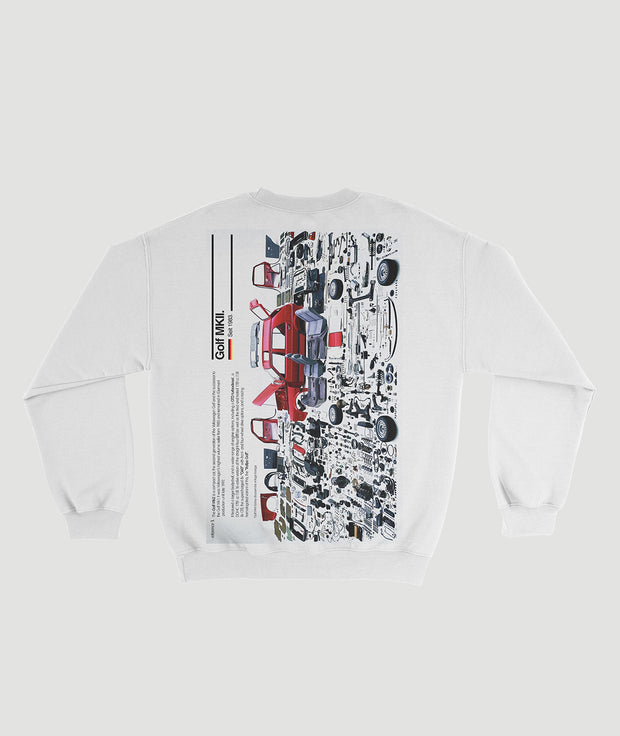 Sudadera “GOLF MKII disassembly”
