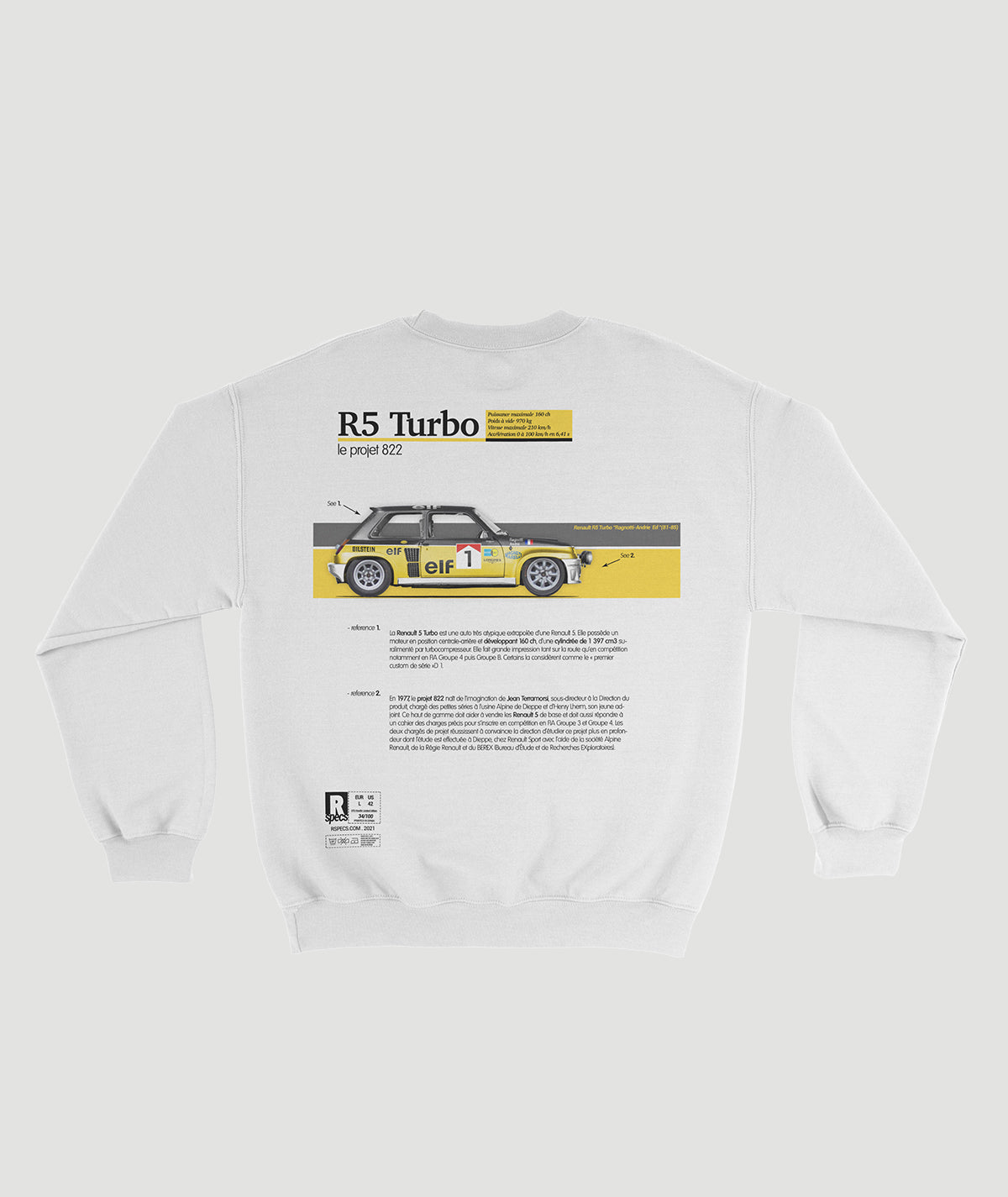 Sudadera “R5 Turbo Ragnotti Fan Art Ed”