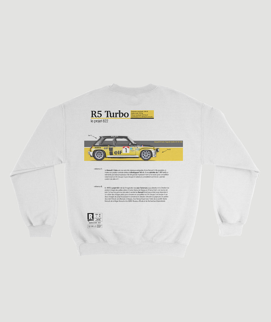 Sudadera “R5 Turbo Ragnotti Fan Art Ed”