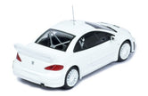 2003 Peugeot 307 WRC + Cuatro Ruedas y Alerón Extra Blanco 1:43 IXO Models MDCS030