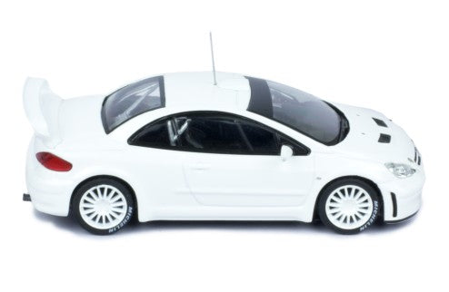 2003 Peugeot 307 WRC + Cuatro Ruedas y Alerón Extra Blanco 1:43 IXO Models MDCS030