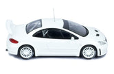 2003 Peugeot 307 WRC + Cuatro Ruedas y Alerón Extra Blanco 1:43 IXO Models MDCS030