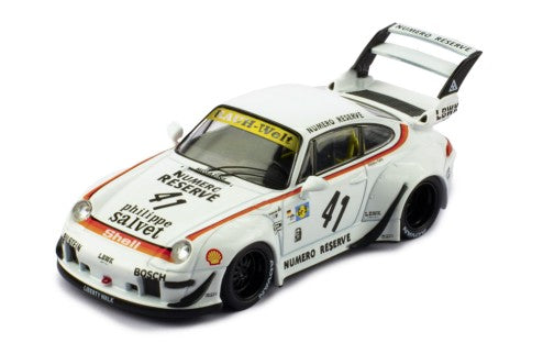 1995 Porsche 911 (993) RWB LBWK Nº41 Blanco 1:43 IXO Models MOC322