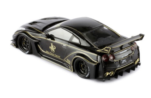 2019 Nissan 35GT RR JSP LB-Silhouette Works GT RHD Jon Player Special Negro/Dorado 1:43 IXO Models MOC330.22