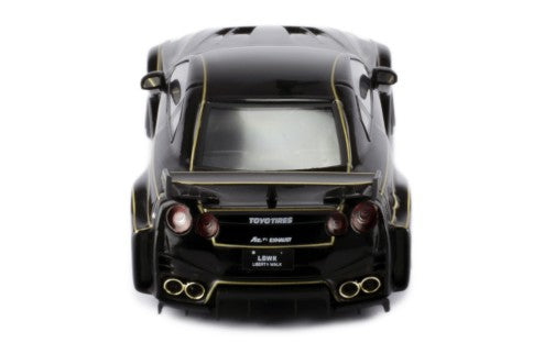 2019 Nissan 35GT RR JSP LB-Silhouette Works GT RHD Jon Player Special Negro/Dorado 1:43 IXO Models MOC330.22