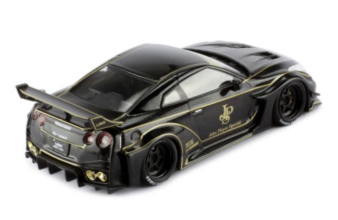 2019 Nissan 35GT RR JSP LB-Silhouette Works GT RHD Jon Player Special Negro/Dorado 1:43 IXO Models MOC330.22