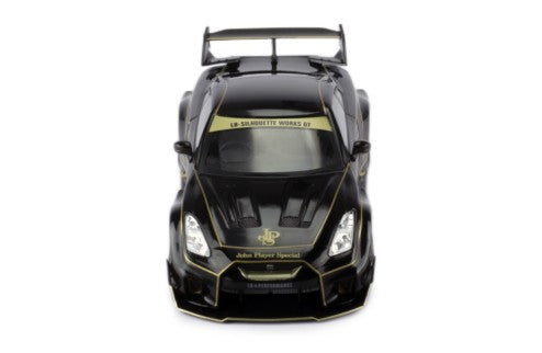 2019 Nissan 35GT RR JSP LB-Silhouette Works GT RHD Jon Player Special Negro/Dorado 1:43 IXO Models MOC330.22