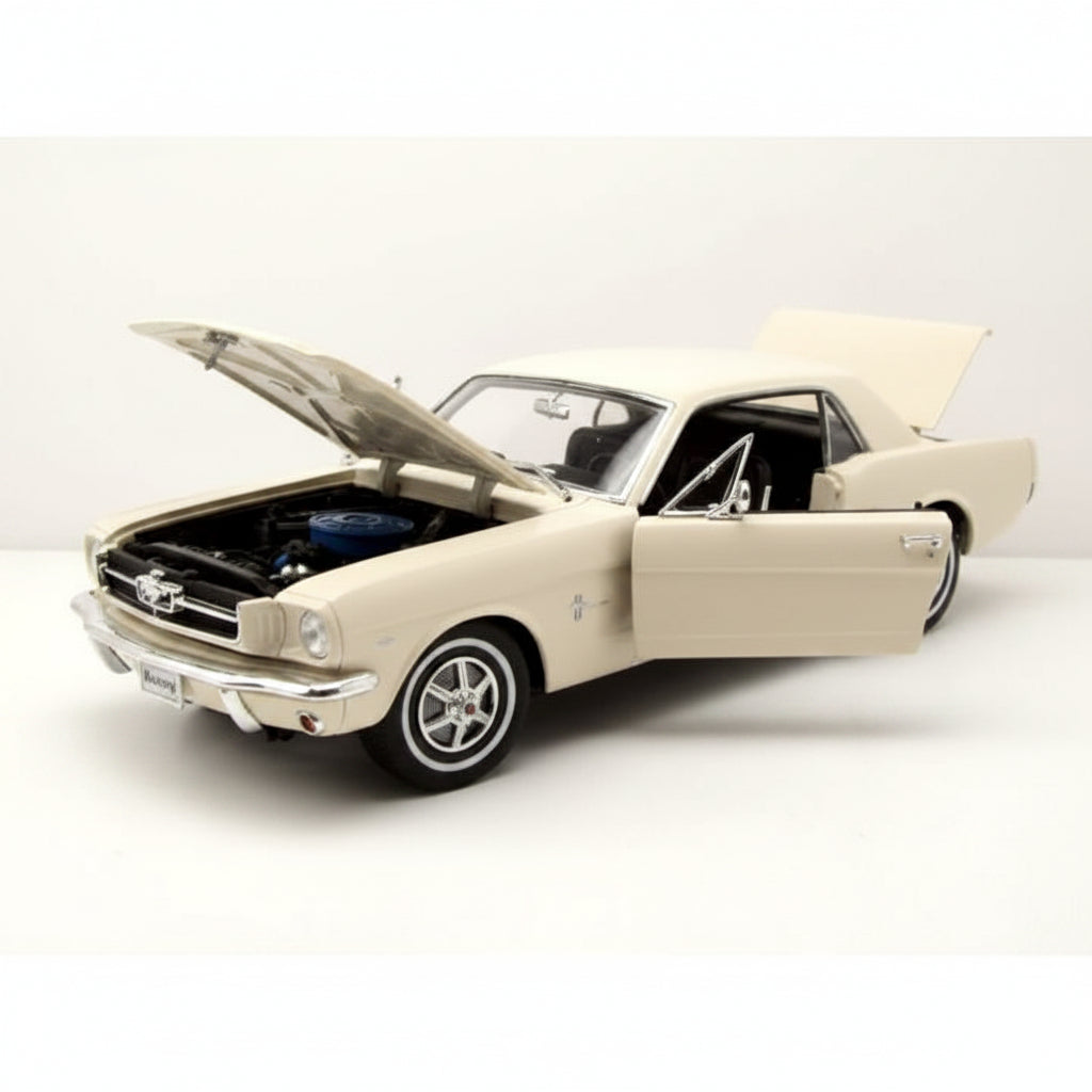 1964 Ford Mustang 1-2 Coupé Blanco 1:18 Welly 12519