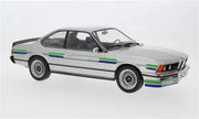 1980 BMW Alpina B7 Turbo (E24) Plateado Decorado 1:18 MC Group 18234