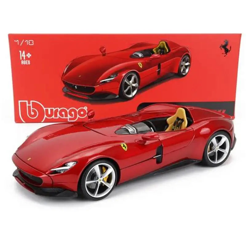 2018 Ferrari Monza SP2 Barchetta Biposto Rojo Cereza 1:43 Bburago Signature Series 36913