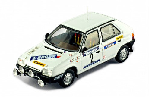 1989 Skoda Favorit 136 L Nº2 Sibera/Gross Rallye Valasskaa Zima 1:43 IXO Models RAC407B.22
