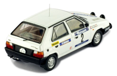 1989 Skoda Favorit 136 L Nº2 Sibera/Gross Rallye Valasskaa Zima 1:43 IXO Models RAC407B.22