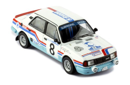 1988 Skoda 130 L Nº 8 Krecek/Motl Rallye Bohemia 1:43 IXO Models RAC408A