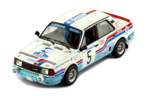 1988 Skoda 130 L Nº 5 Haugland/Willis Rallye Bohemia 1:43 IXO Models RAC408B