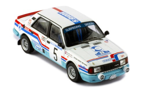 1988 Skoda 130 L Nº 5 Haugland/Willis Rallye Bohemia 1:43 IXO Models RAC408B
