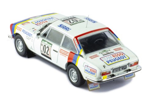 1978 Peugeot 504 Coupe V6 Nº02 Nicolas/Gamet Ganador Rallye Costa de Marfil 1:43 IXO Models RAC417A.22