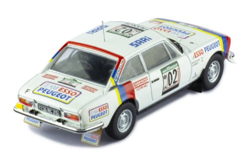 1978 Peugeot 504 Coupe V6 Nº02 Nicolas/Gamet Ganador Rallye Costa de Marfil 1:43 IXO Models RAC417A.22