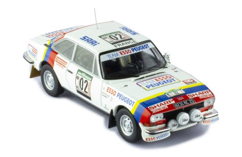 1978 Peugeot 504 Coupe V6 Nº02 Nicolas/Gamet Ganador Rallye Costa de Marfil 1:43 IXO Models RAC417A.22