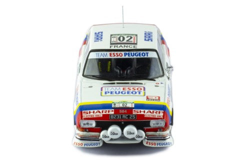 1978 Peugeot 504 Coupe V6 Nº02 Nicolas/Gamet Ganador Rallye Costa de Marfil 1:43 IXO Models RAC417A.22