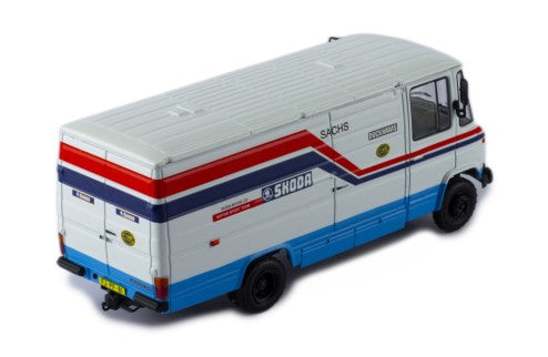 1977 Mercedes-Benz 508D Skoda Rally Assistance Blanco 1:43 IXO Models RAC424.22