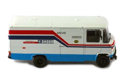 1977 Mercedes-Benz 508D Skoda Rally Assistance Blanco 1:43 IXO Models RAC424.22