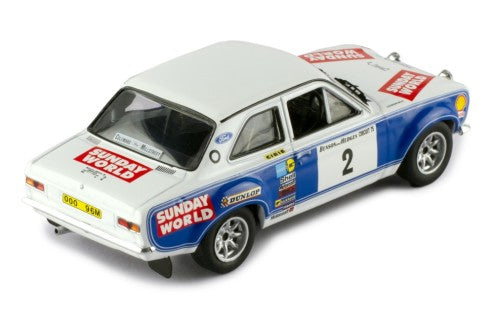 1975 Ford Escort MK I RS 1600 Nº2 Coleman/Phelan Rally Circuíto de Irlanda 1:43 IXO Models RAC438.22