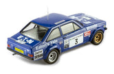 1980 Ford Escort RS 1800 MKII Nº3 Coleman/Neville Rally Benson & Hedges 1:43 IXO Models RAC440.22
