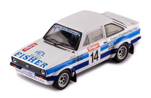 1980 Ford Escort MK II RS 1800 Nº14 Fisher/Frazer Rally Haspegouw 1:43 IXO Models RAC441.22