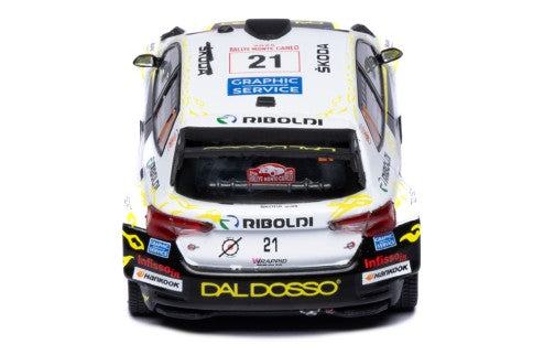 2025 Skoda Fabia RS Rally2 Nº21 N.Gryazin/K.Aleksandrov Rally de Montecarlo WRC2 1:43 IXO Models RAM977.22