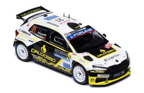 2025 Skoda Fabia RS Rally2 Nº21 N.Gryazin/K.Aleksandrov Rally de Montecarlo WRC2 1:43 IXO Models RAM977.22
