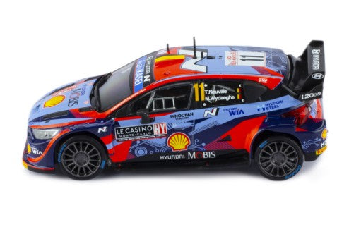 2022 Hyundai i20 N Rally1 WRC Nº11 Neuville/Wydaeghe Rally Monte Carlo 1:43 IXO Models RAM835
