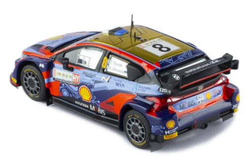 2022 Hyundai i20 N Rally1 Nº8 Tänak/Järveoja Ganador Rally Italia Cerdeña 1:43 IXO Models RAM853.22