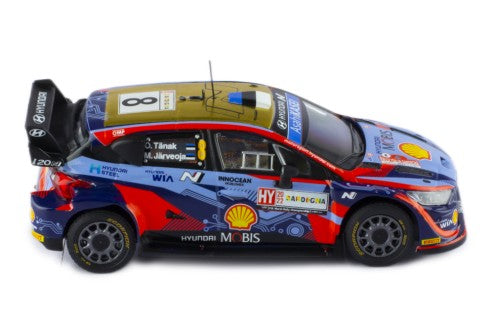 2022 Hyundai i20 N Rally1 Nº8 Tänak/Järveoja Ganador Rally Italia Cerdeña 1:43 IXO Models RAM853.22