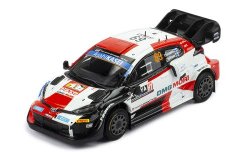 2022 Toyota GR Yaris Rally 1 Nº69 Rovanpera/Halttunen Ganador Rally Safari 1:43 IXO Models RAM856.22